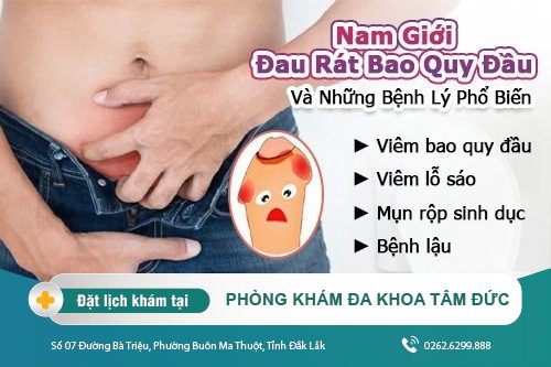 Bao quy đầu ở nam bị đau rát phải làm sao? Điều trị như thế nào?